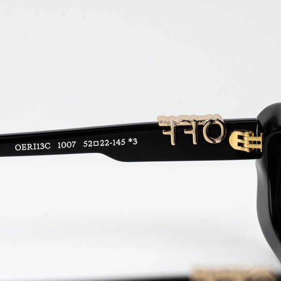 Off-White RENTON Women Sunglasses Black Grey Rectangle OERI13C RENTON 1007 - Picture 10 of 15